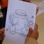 livrinho de pintar para oficina com rabino em lar das crianças da CIP