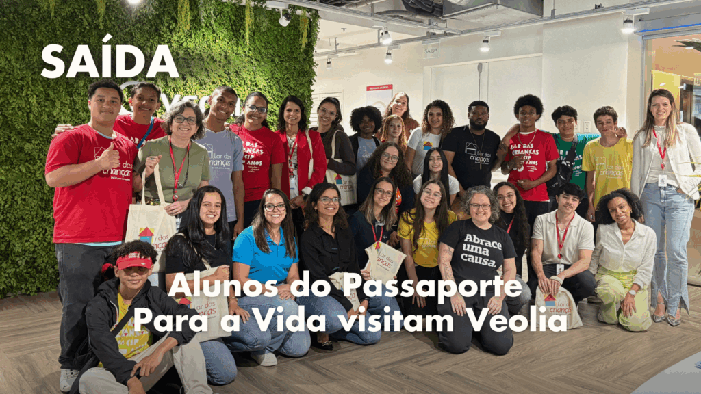 Alunos do Passaporte Para a Vida visitam Veolia com apoio da Abrace uma Causa